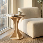 Montaj gerektirmeyen tasarım yan sehpa 13 katmanlı huş kontrplak yapı