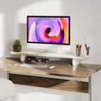 LYSEN ahşap monitör standı ergonomik masaüstü monitör yükseltici tasarım