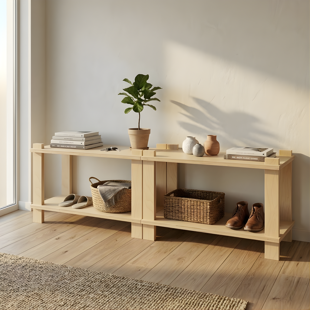 SVEA | İskandinav Modüler Ahşap TV Ünitesi