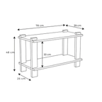 Huş marin kontrplak İskandinav TV ünitesi, tekli veya kombinlenebilir modüler yapı