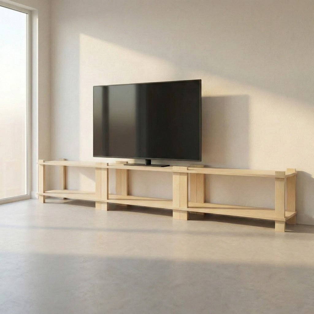 SVEA | İskandinav Modüler Ahşap TV Ünitesi